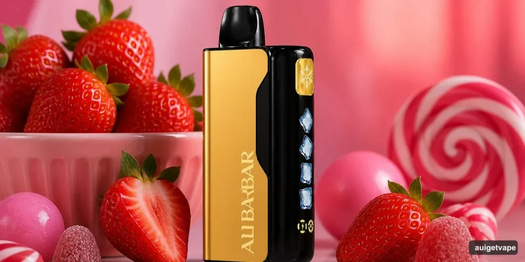 Alibarbar Chupa Chups Strawberry FAQ alibarbar chupa chups strawberry FAQ infographic showing answers to top 10 questions about flavor battery and legality