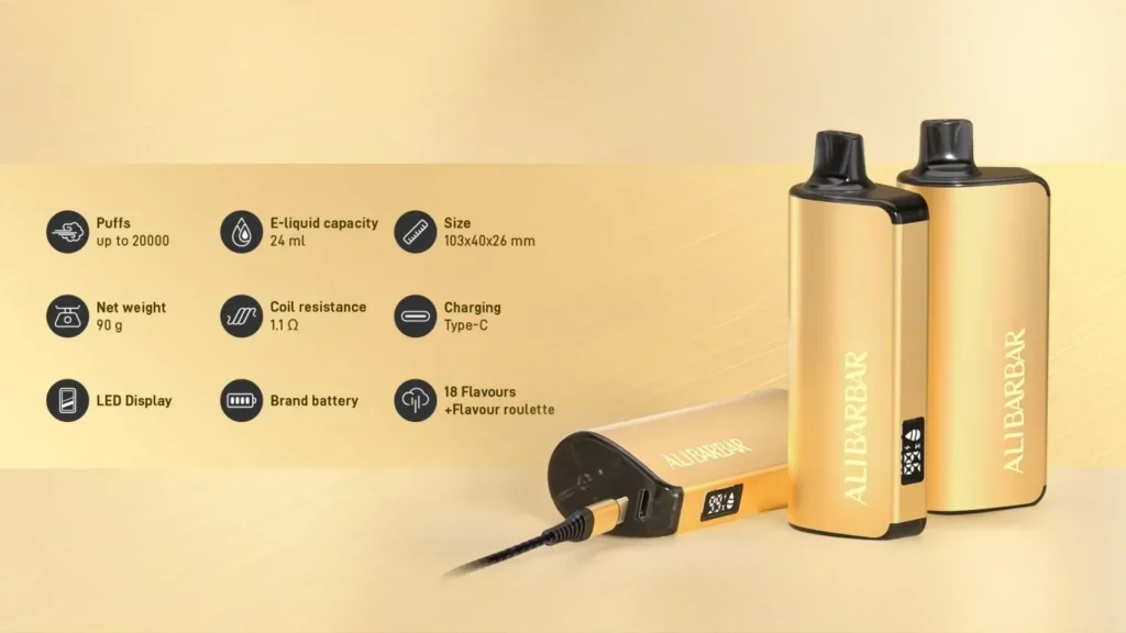 blueberry blast alibarbar battery performance showing 650mah capacity charging schedule and 6 recharge cycles over 18 days