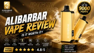 blackberry ice alibarbar disposable vape review showing 22ml capacity 14 day testing timeline and flavor consistency results