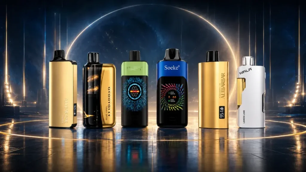 soeke s7 6000 puffs competitor comparison showing flavor consistency puff count and value versus iget alibarbar hqd