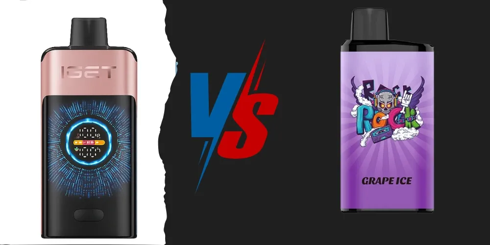 how long does iget bar pro last comparison chart with competitor disposable vapes