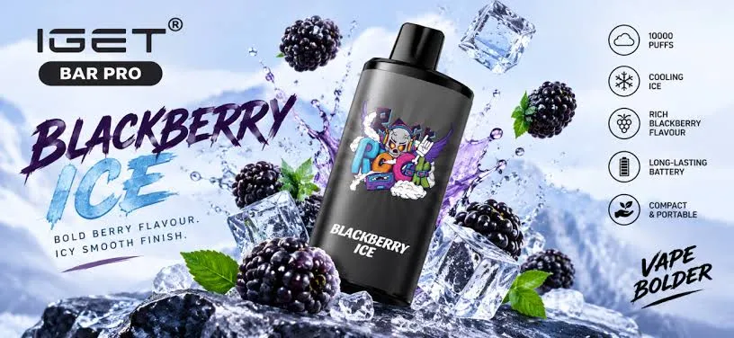 IGET Bar Pro Blackberry Ice 2026 Review Anna testing IGET Bar Pro Blackberry Ice with professional puff counter and voltage monitoring equipment in Melbourne laboratory