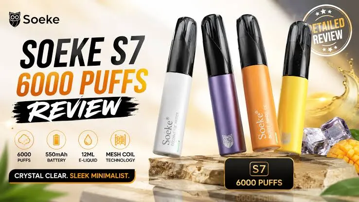 soeke vape s7 6000 performance analysis showing 12 day flavor vapor and battery testing results with daily ratings