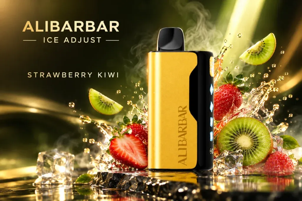 Strawberry Kiwi Alibarbar Flavor Balance Analysis strawberry kiwi alibarbar flavor profile chart showing natural strawberry dominant 65 percent with kiwi tartness 35 percent balance