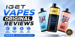 iget vapes online cheap verified stock showing genuine IGET One Bar Pro tested by Anna Chen certified product safety tester